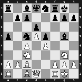 1959 GDR Ch Leipzig GER – Round 6 – Baumbach, Friedrich, Dr. – 1-0 – Franz, Joachim – G28