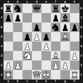 1959 GDR Ch Leipzig GER – Round 7 – Fuchs, Reinhart – 1-0 – Moehring, Guenther – G33