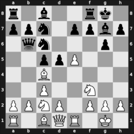 1959 GDR Ch Leipzig GER – Round 7 – Badestein, Hartmut, Prof. Dr. – 1/2-1/2 – Baumbach, Friedrich, Dr. – G35