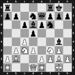 1959 GDR Ch Leipzig GER – Round 8 – Pietzsch, Wolfgang – 1/2-1/2 – Weber, Bernd, Dr. – G40