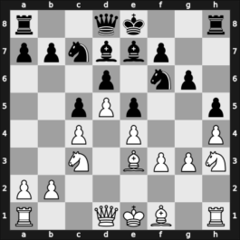 1959 HUN Ch – Round 3 – Szabo, Laszlo – 1/2-1/2 – Koberl, Ferenc – G2