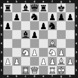 1959 HUN Ch 15th – Round 8 – Navarovszky, Laszlo – 1-0 – Hevizi, Laszlo Dr – G27