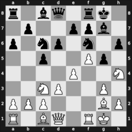 1959 HUN Ch 15th – Round 14 – Dely, Peter – 1/2-1/2 – Honfi, Karoly – G49