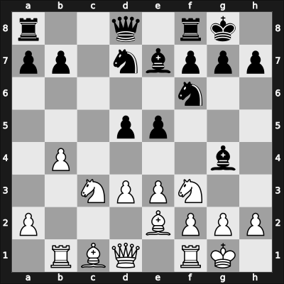 1959 HUN Ch Budapest HUN – Round 3 – Navarovszky, Laszlo – 0-1 – Barcza, Gedeon – G8