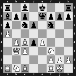 1959 HUN Ch Budapest HUN – Round 6 – Orendy, Emil – 1/2-1/2 – Pogats, Jozsef Jr. – G25