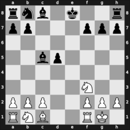 1959 HUN Ch Budapest HUN – Round 7 – Pogats, Jozsef Jr. – 1/2-1/2 – Foldi, Jozsef – G29