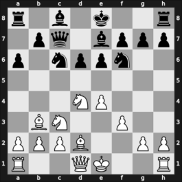 1959 HUN Ch Budapest HUN – Round 7 – Hevizi, Laszlo Dr – 0-1 – Bilek, Istvan – G30