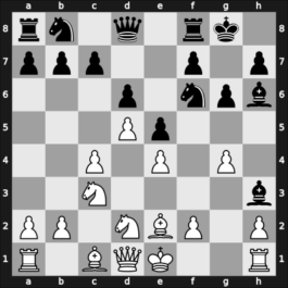 1959 HUN Ch Budapest HUN – Round 12 – Kluger, Gyula – 1/2-1/2 – Dely, Peter – G48