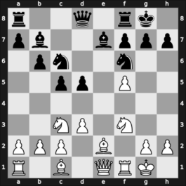 1959 HUN Ch Budapest HUN – Round 14 – Hevizi, Laszlo Dr – 0-1 – Portisch, Lajos – G56