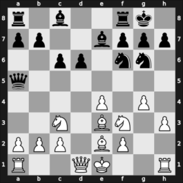 1959 Hoogovens – Round 1 – Larsen, Benjamin Holsko – 0-1 – Barendregt, Johan – G7