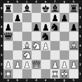 1959 Hoogovens – Round 1 – Van den Berg, Cees – 1/2-1/2 – Olafsson, Fridrik – G17