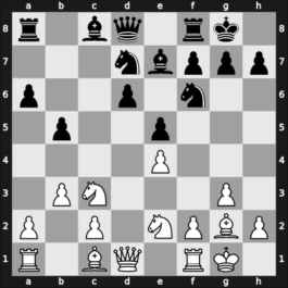 1959 Kragujevac ch14-YUG – Round 1 – Ugrinovic, Dragan – 1/2-1/2 – Udovcic, Mijo – G65