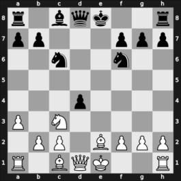 1959 Krakow – Round 8 – Tarnowski, Alfred – 0-1 – Orbaan, Constant – G30
