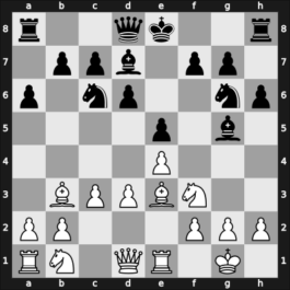 1959 Lima – Round 13 – Aleman Zapata, Marcelo Julio – 1/2-1/2 – Letelier Martner, Rene – G69