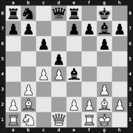 1959 Madrid – Round 2 – Golombek, Harry – 0-1 – Pomar Salamanca, Arturo – G15