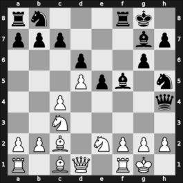 1959 Mar del Plata – Round 1 – Letelier Martner, Rene – 1/2-1/2 – Najdorf, Miguel – G19