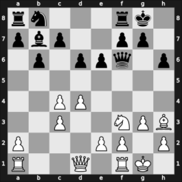1959 Mar del Plata – Round 1 – Sanguinetti, Ricardo – 0-1 – Pachman, Ludek – G30