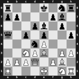 1959 Mar del Plata – Round 1 – Shocron, Ruben – 1/2-1/2 – Bolbochan, J. – G49
