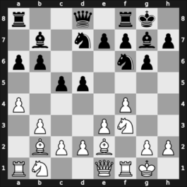 1959 Mar del Plata – Round 1 – Wexler, Bernardo – 1/2-1/2 – Shocron, Ruben – G64
