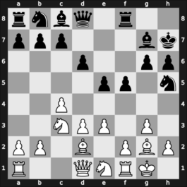 1959 Mar del Plata – Round 11 – Bolbochan, J. – 0-1 – Najdorf, Miguel – G75