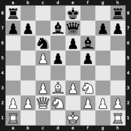 1959 Marianske Lazne – Round 1 – Minev, Nikolay N – 1/2-1/2 – Alster, Ladislav – G4