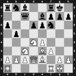 1959 New York ch-USA – Round 8 – Ault, Robin – 0-1 – Benko, Pal – G43