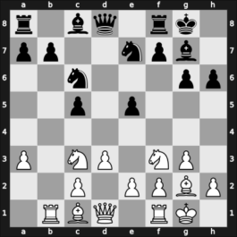 1959 Quilmes – Round 1 – Beninson – 1/2-1/2 – Sanguinetti, Raul – G22
