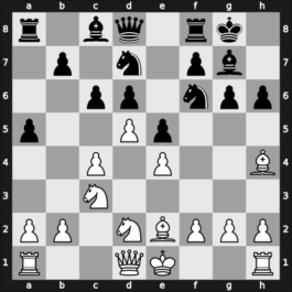1959 Riga – Round 1 – Tal, Mikhail – 1-0 – Pietzsch, Wolfgang – G28