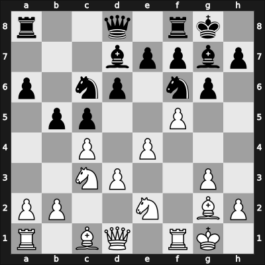 1959 Riga – Round 5 – Sliwa, Bogdan – 1/2-1/2 – Tal, Mikhail – G61