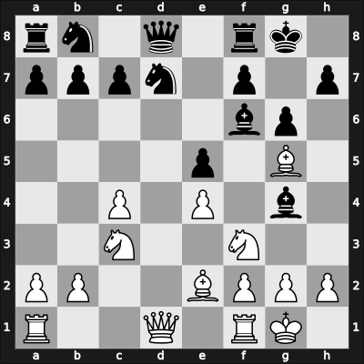 1959 Santiago – Round 1 – Letelier Martner, Rene – 1/2-1/2 – Stekel Grunberg, Moises – G1