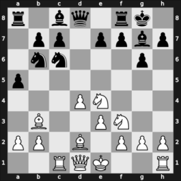 1959 Santiago – Round 3 – Salas Romo, Julio – 1/2-1/2 – Pachman, Ludek – G17