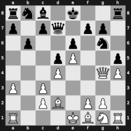 1959 Santiago – Round 3 – Fischer, Robert J – 0-1 – Ivkov, Borislav – G20