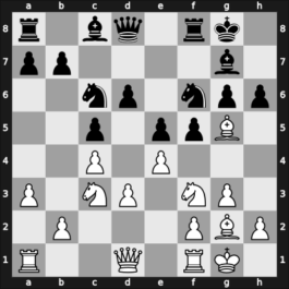 1959 Santiago – Round 13 – Stekel Grunberg, Moises – 1/2-1/2 – Pachman, Ludek – G69