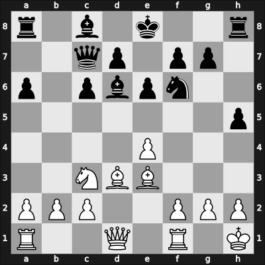 1959 Tbilisi ch-URS – Round 3 – Nezhmetdinov, Rashid – 1/2-1/2 – Taimanov, Mark E – G20