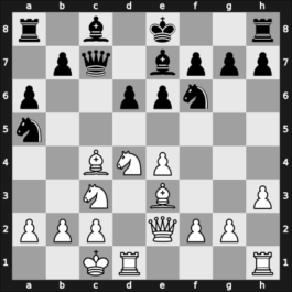 1959 Tbilisi ch-URS – Round 11 – Nezhmetdinov, Rashid – 1/2-1/2 – Krogius, Nikolai V – G89