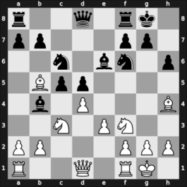 1959 Tbilisi ch-URS – Round 14 – Geller, Efim P – 1-0 – Nikitin, Aleksander S – G120