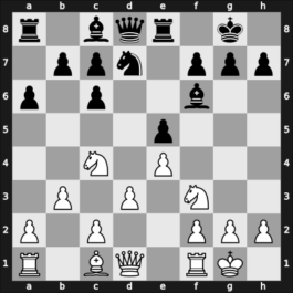 1959 Tbilisi ch-URS – Round 18 – Lutikov, Anatoly S – 0-1 – Kholmov, Ratmir D – G157