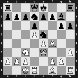 1959 UKR Ch – Round 4 – Zurakhov, Vladlen Y – 1/2-1/2 – Savon, Vladimir A – G30