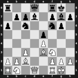 1959 UKR Ch – Round 6 – Zurakhov, Vladlen Y – 0-1 – Nikolaevsky, Yuri V – G45