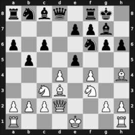 1959 UKR Ch – Round 18 – Bannik, Anatolij – 1/2-1/2 – Nikolaevsky, Yuri V – G134