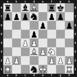 1959 UKR Ch – Round 21 – Geller, Efim P – 1/2-1/2 – Kostiuchenko, Alexander – G155