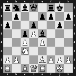 1959 URS Team Ch – Round 1 – Taimanov, Mark E – 1-0 – Shishov, Mikhail – G36