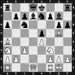 1959 URS Team Ch – Round 1 – Smyslov, Vladimir – 1/2-1/2 – Nikolaevsky, Yuri V – G80