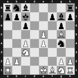1959 URS-ch26 – Round 10 – Lutikov, Anatoly S – 1-0 – Gufeld, Eduard – G7