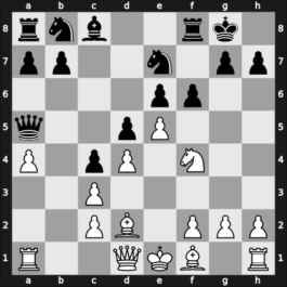 1959 USSR – Round 1 – Suetin, Alexey S – 1-0 – Osnos, Viatcheslav – G12