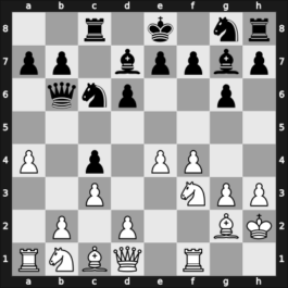 1960 Aalborg – Round 3 – Haahr, Thorkild – 1/2-1/2 – Blom, Kaj – G36