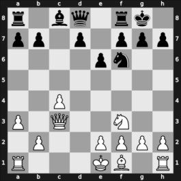 1960 Aalborg – Round 11 – Blom, Kaj – 1/2-1/2 – Enevoldsen, Jens – G55