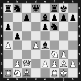 1960 Asztalos Memorial 3rd – Round 7 – Navarovszky, Laszlo – 1/2-1/2 – Drimer, Dolfi – G11