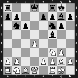 1960 BRA-ch27 – Round 4 – Alves, Francisco H B Severino – 1/2-1/2 – Benevides, Carlos – G7