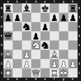 1960 Baltic Nations – Round 1 – Kondratiev, Pavel E – 0-1 – Taimanov, Mark E – G2